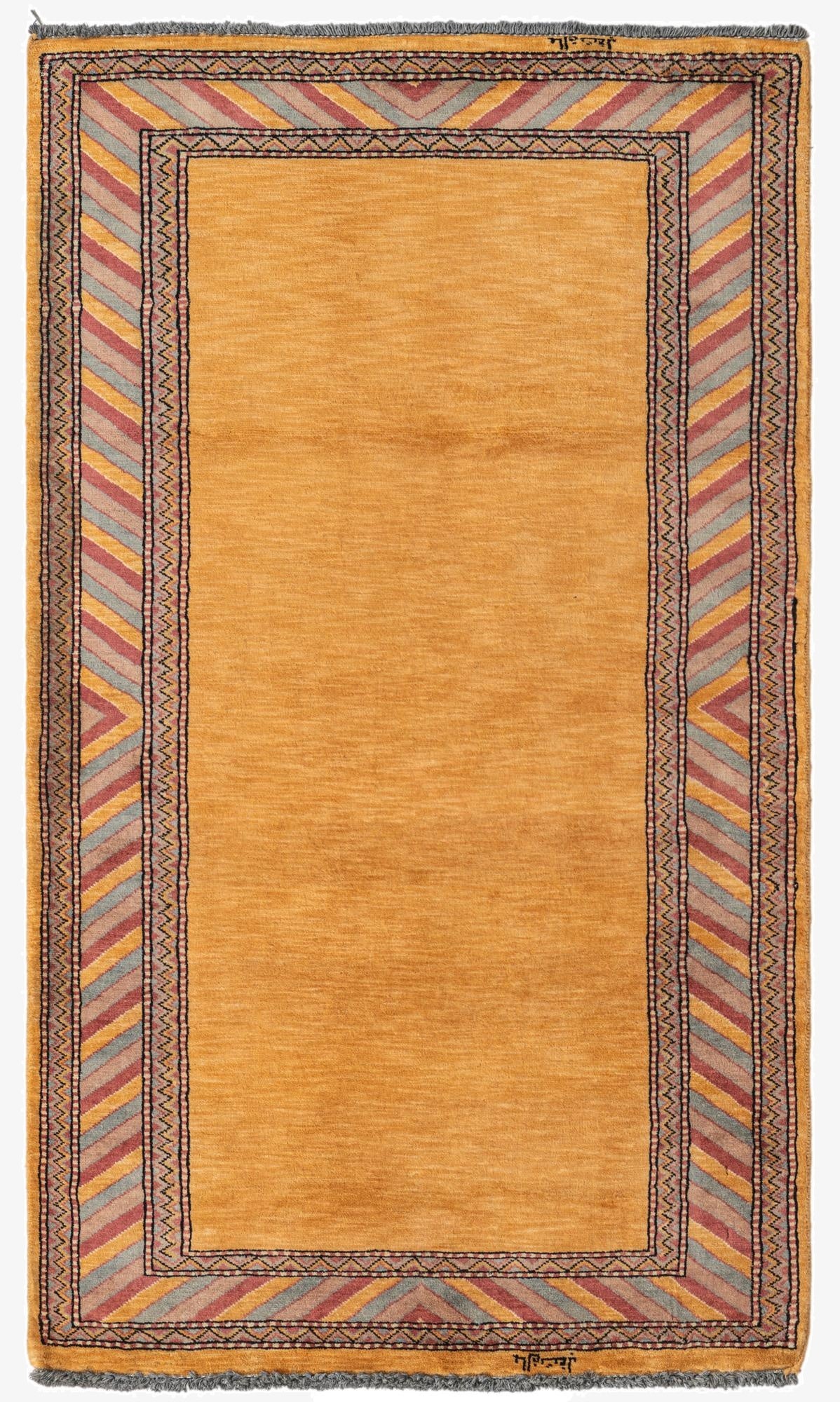 3' 1 x 5' 2  Hand Knotted Kashkuli Gabbeh Oriental Wool Rug