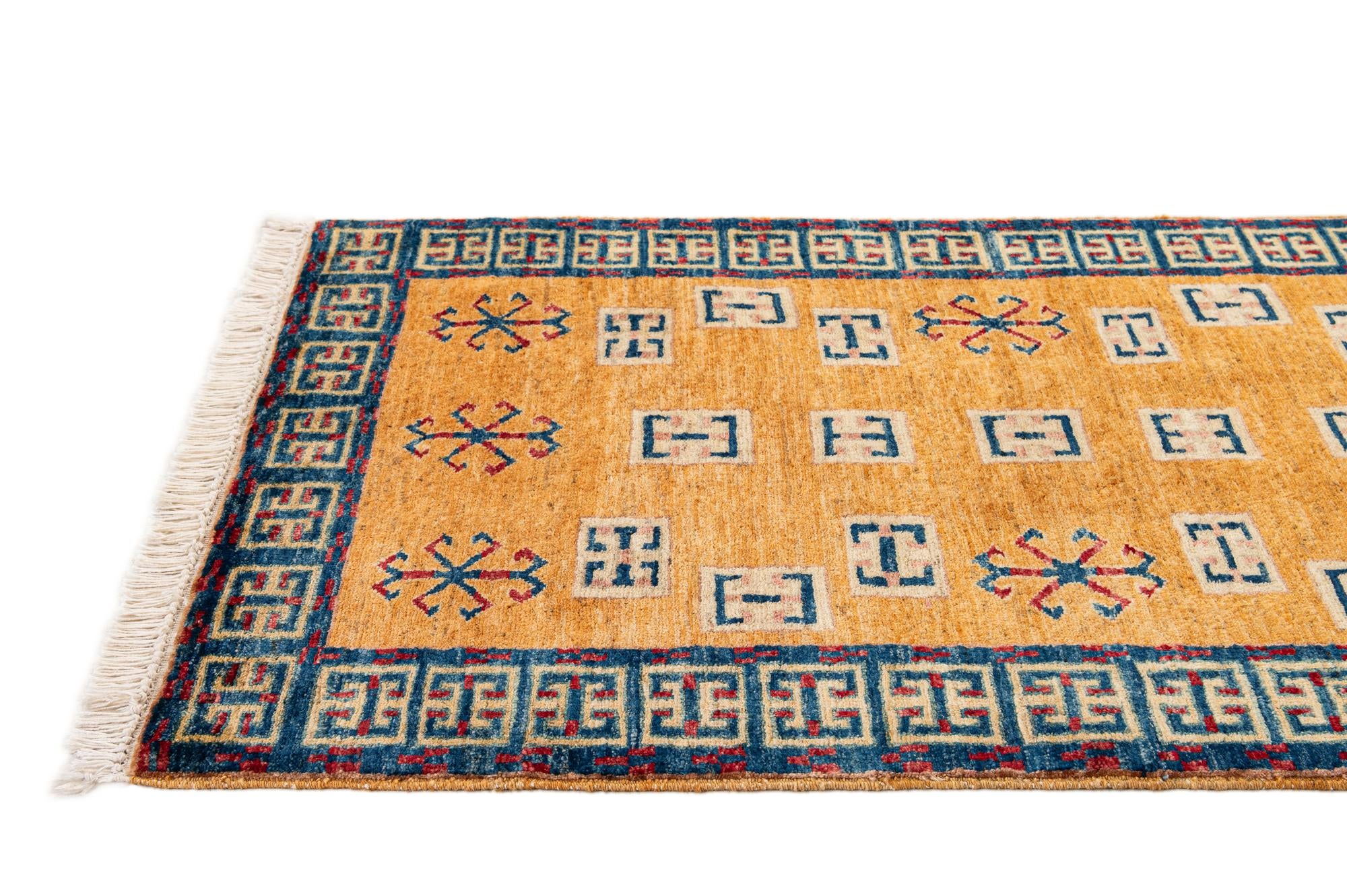 2' 8 x 3' 10 Hand Knotted Kazak Wool Rug