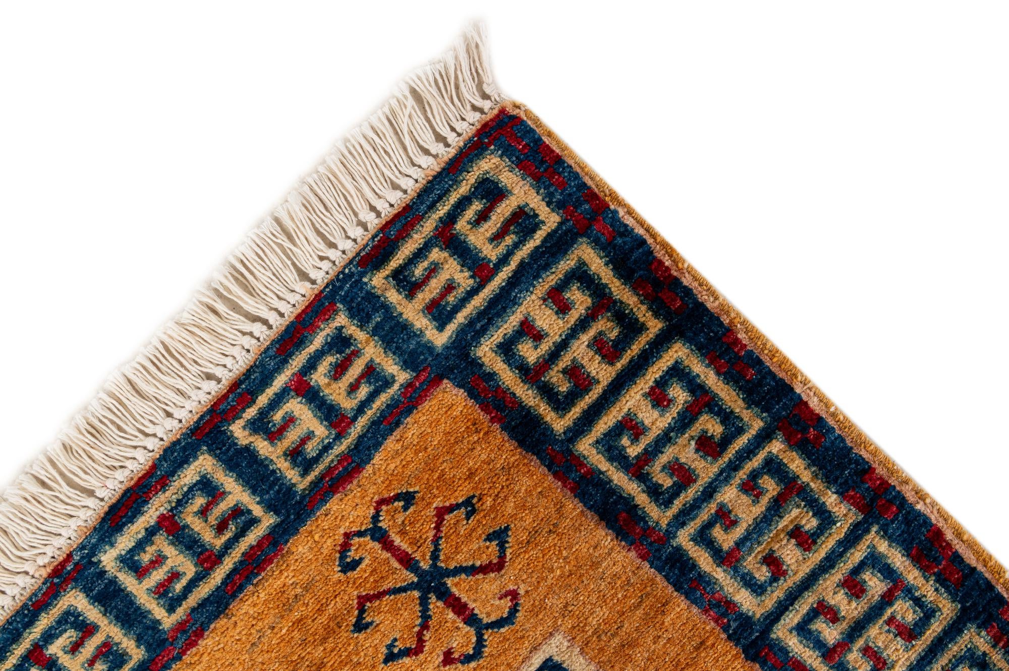 2' 8 x 3' 10 Hand Knotted Kazak Wool Rug