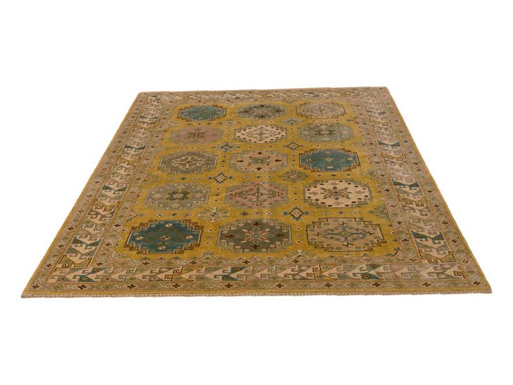 Detail image of 6' 8 x 10' Hand Knotted Kazak Rug