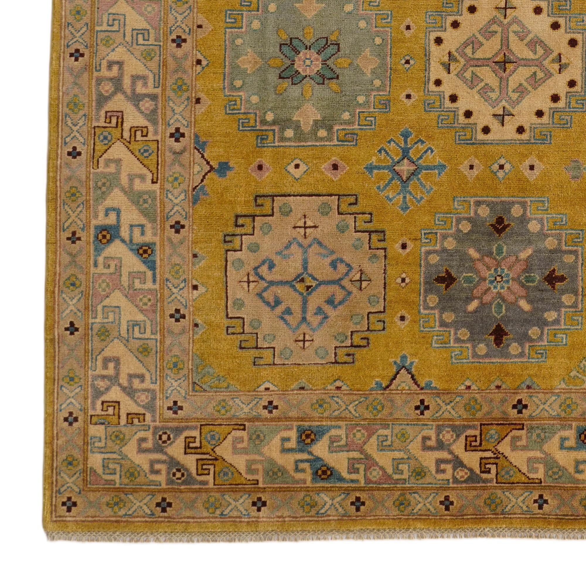 6' 8 x 10' Hand Knotted Kazak Rug