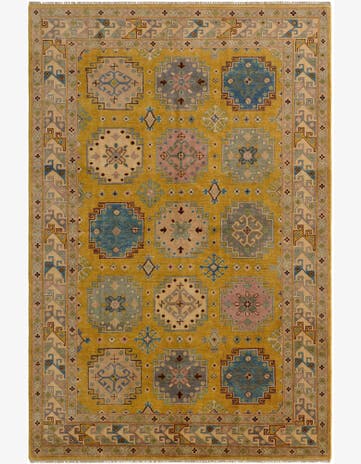 6' 8 x 10' Hand Knotted Kazak Rug