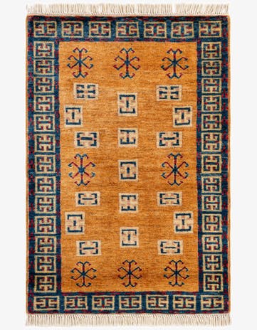 2' 8 x 3' 10 Hand Knotted Kazak Wool Rug