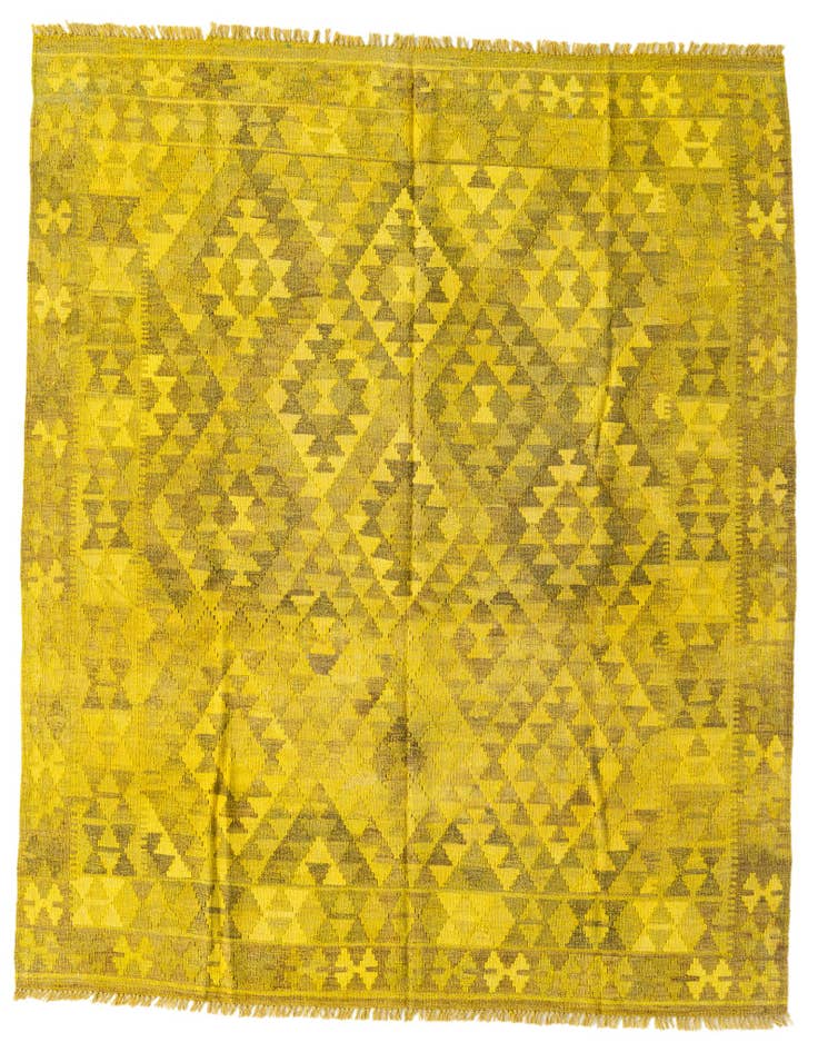 Detail image of 5' 3 x 6' 5 Hand Woven Kilim Fars Wool Rug