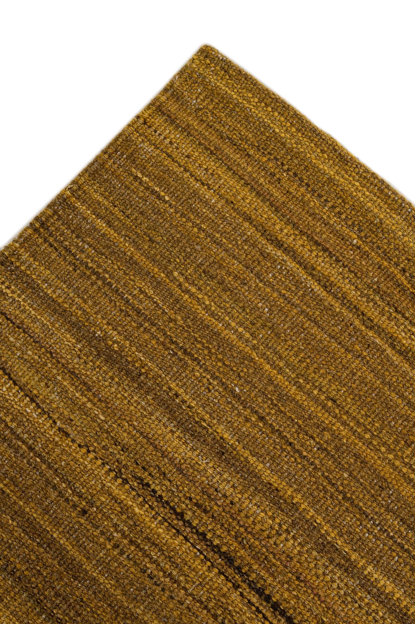 6' 9 x 9' 9 Hand Woven Kilim Modern Wool Rug