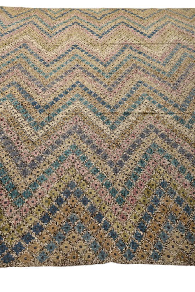 10' 5 x 12' 6 Hand Woven Kilim Modern Wool Rug