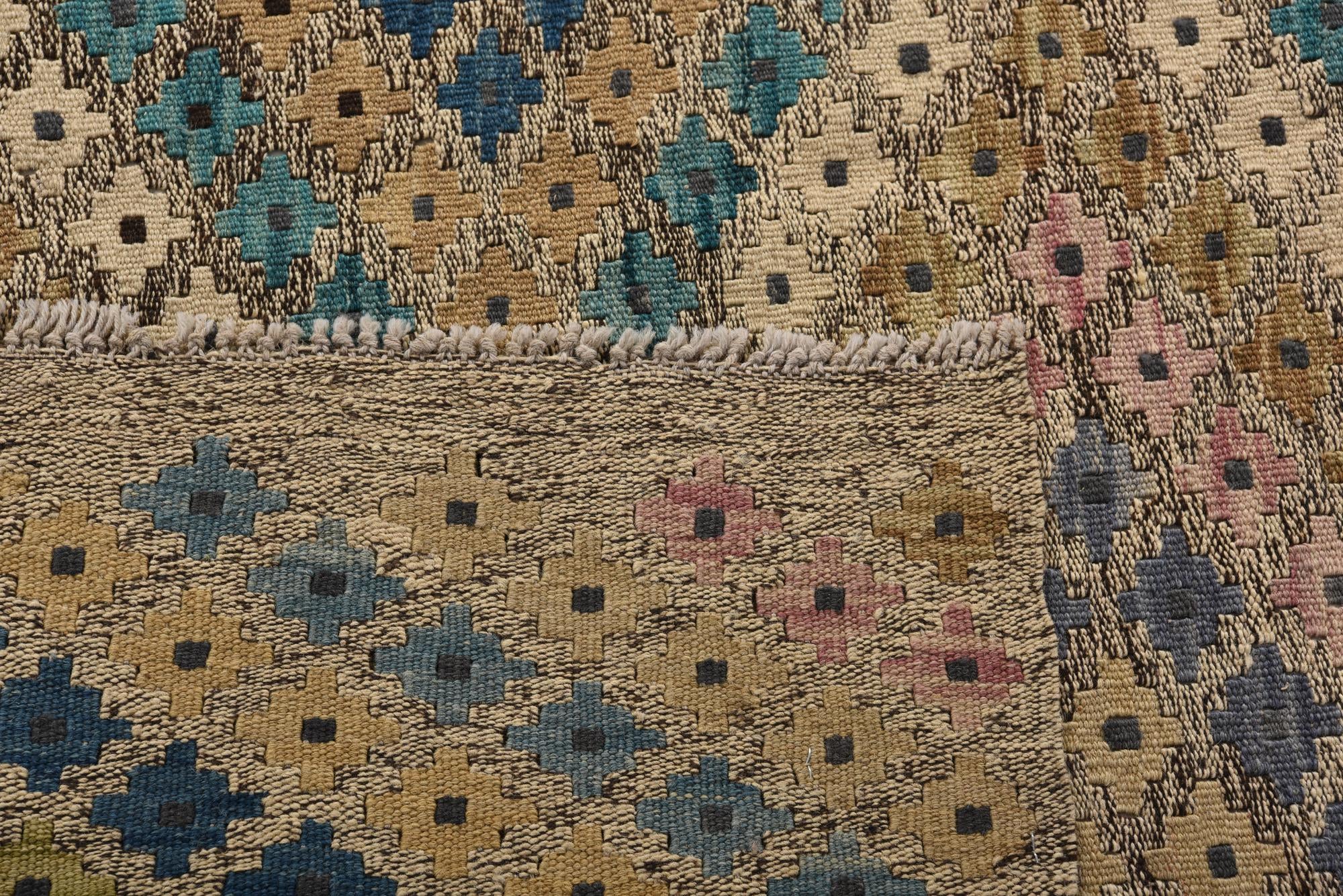 10' 5 x 12' 6 Hand Woven Kilim Modern Wool Rug