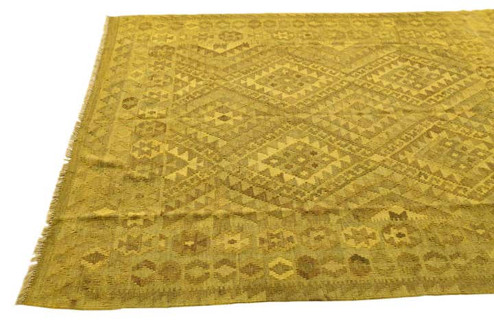 5' 3 x 6' 4 Hand Woven Kilim Modern Wool Rug