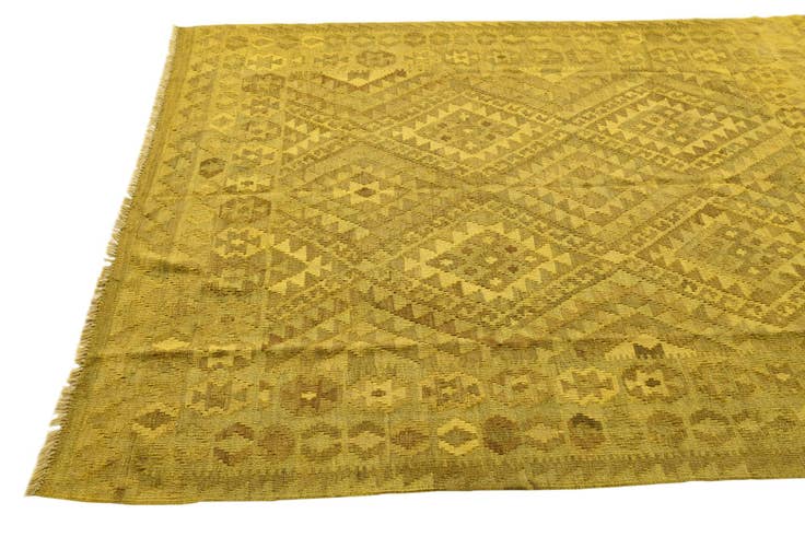 Detail image of 5' 3 x 6' 4 Hand Woven Kilim Modern Wool Rug