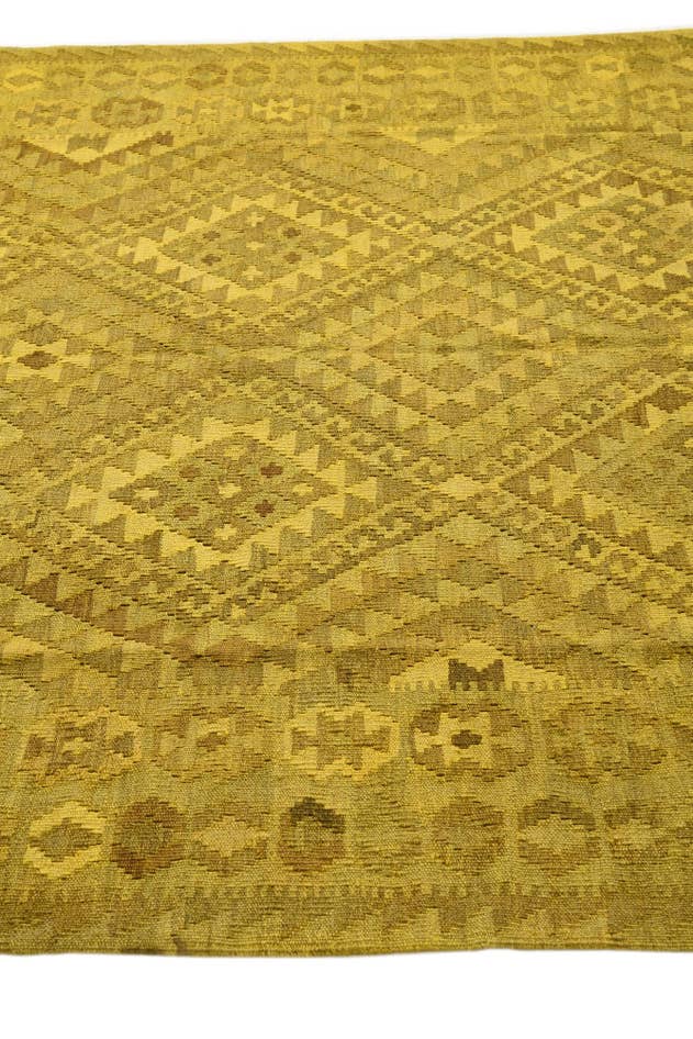 Detail image of 5' 3 x 6' 4 Hand Woven Kilim Modern Wool Rug