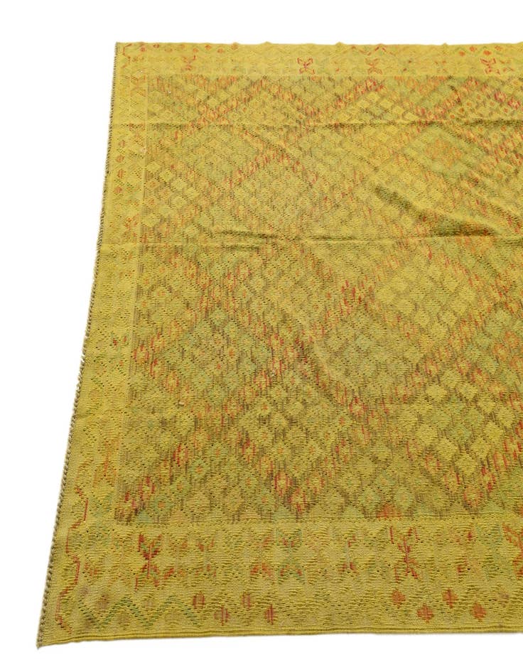 Detail image of 6' x 8' 1 Hand Woven Kilim Modern Wool Rug