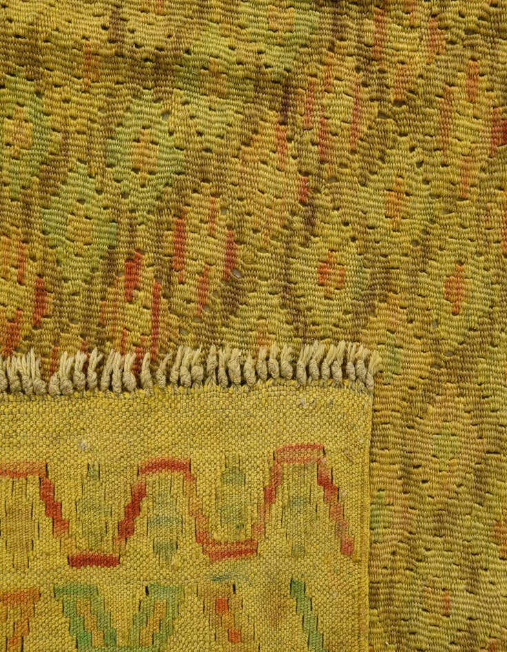 Detail image of 6' x 8' 1 Hand Woven Kilim Modern Wool Rug