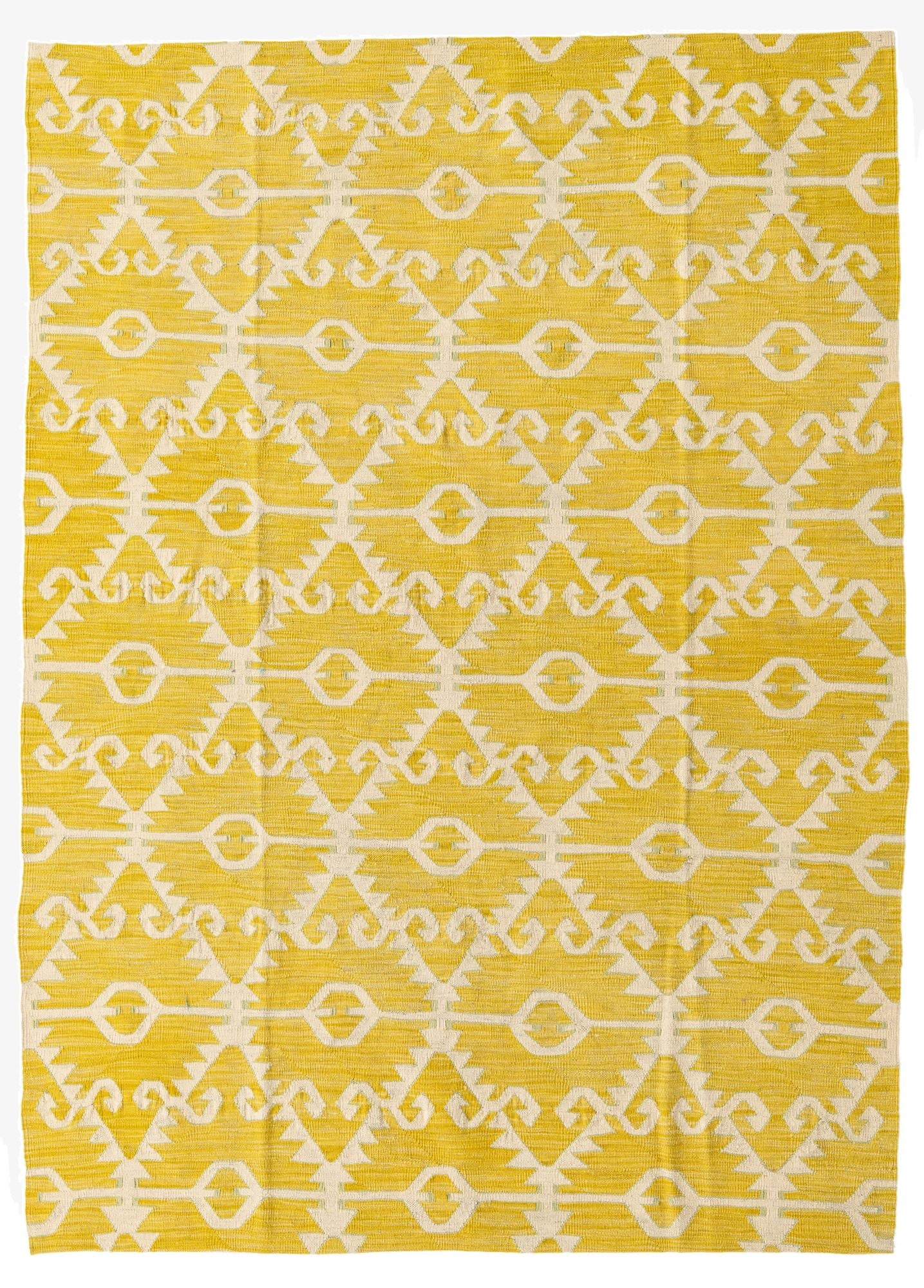 5' 7 x 7' 8  Hand Woven Kilim Modern Wool Rug