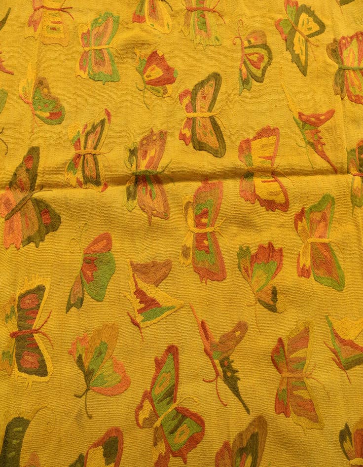 Detail image of 4' 9 x 6' 6  Hand Woven Kilim Suzani Wool Rug