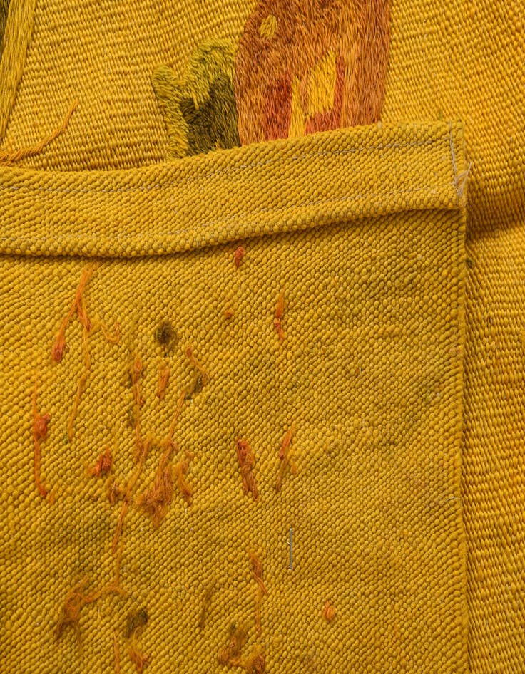 Detail image of 4' 9 x 6' 6  Hand Woven Kilim Suzani Wool Rug