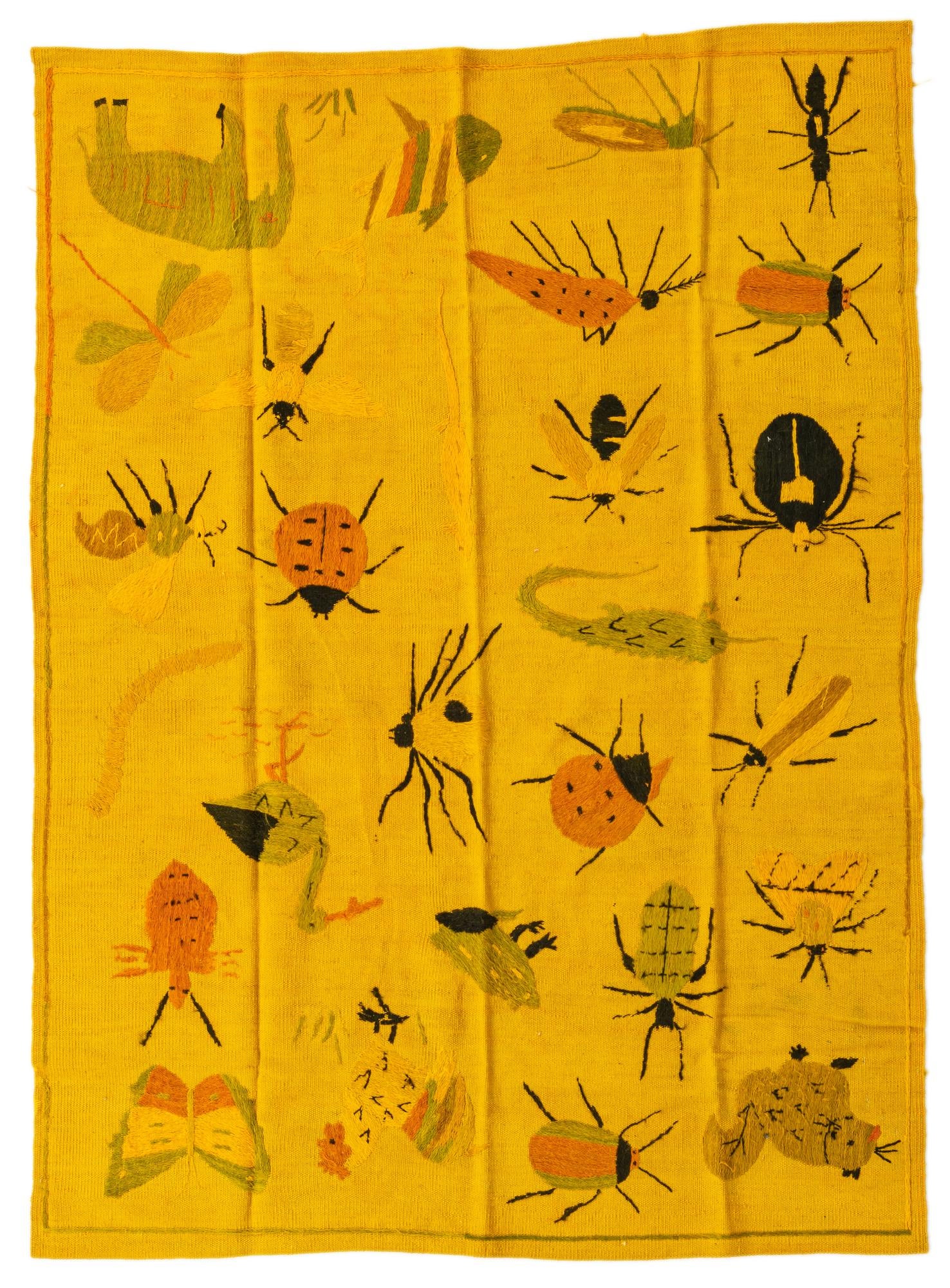4' 5 x 6' Hand Woven Kilim Suzani Wool Rug