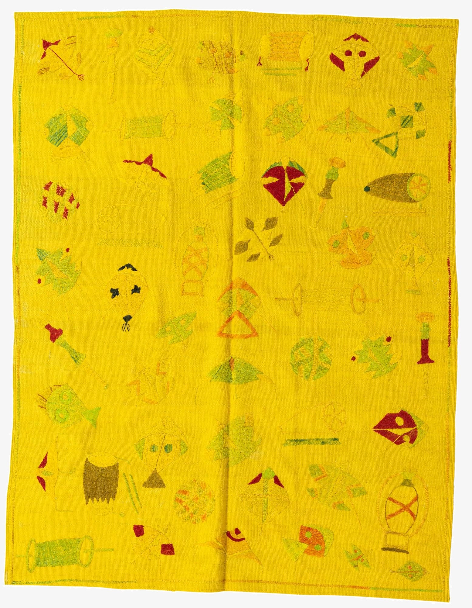 5' x 6' 6  Hand Woven Kilim Suzani Wool Rug