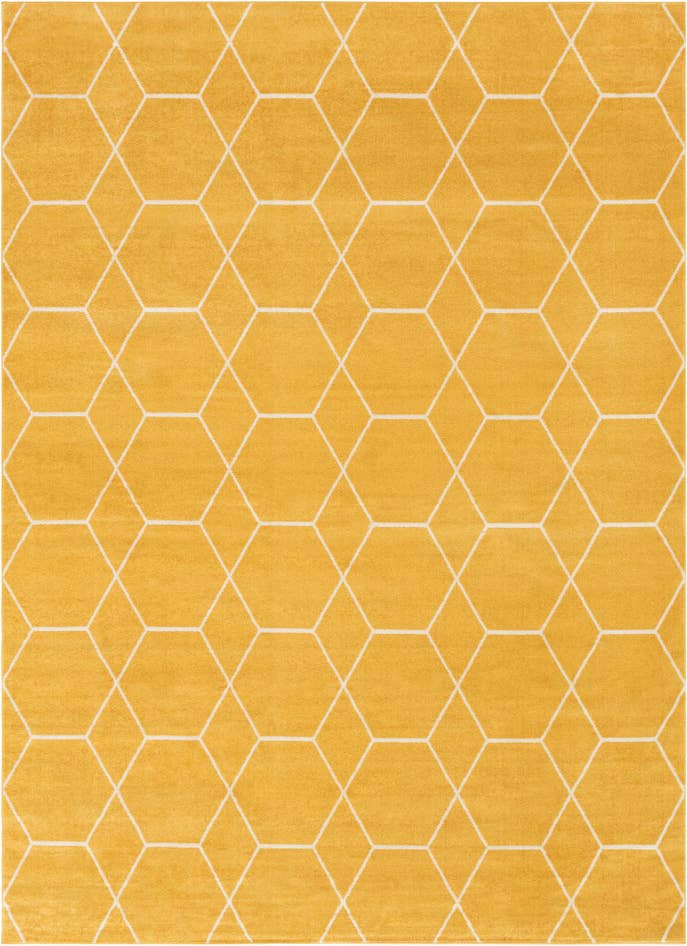 Detail image of 7' 10 x 11' Lattice Frieze Rug