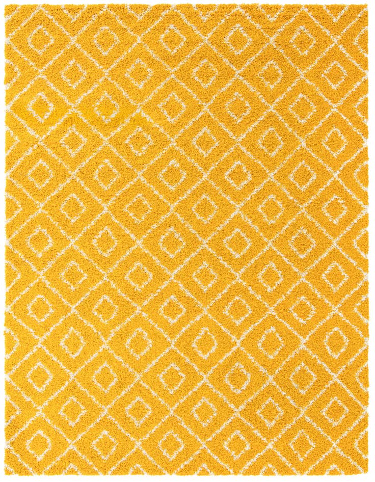 Detail image of 10' x 13' Lattice Shag Rug