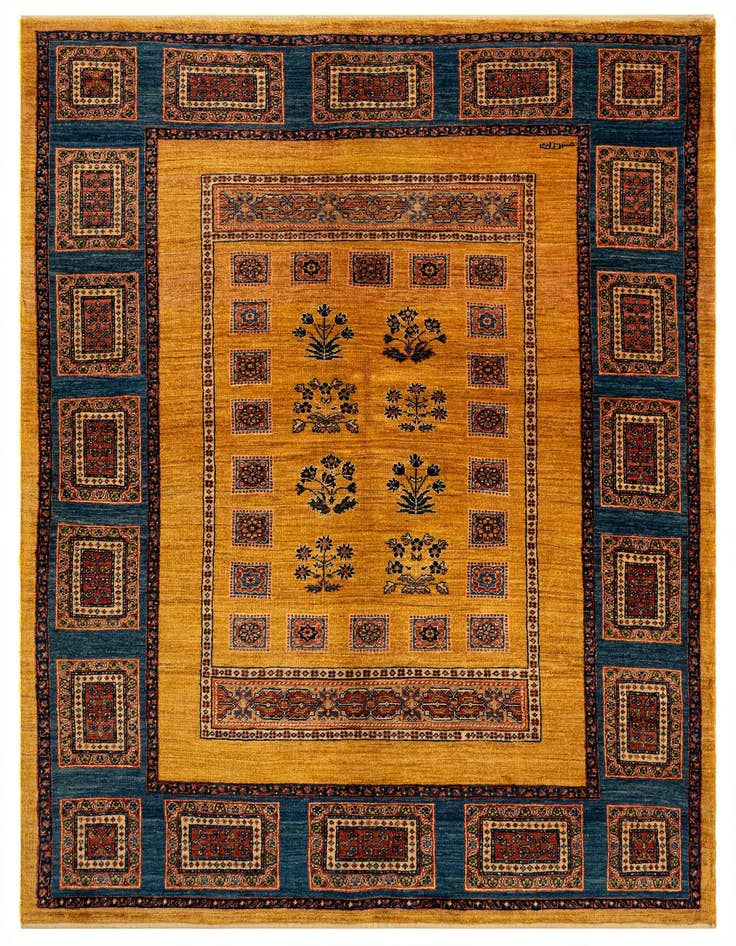 Detail image of 4' 11 x 7' 2 Luribaft Wool Rug
