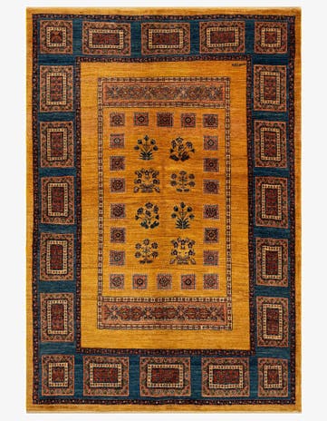 4' 11 x 7' 2 Luribaft Wool Rug