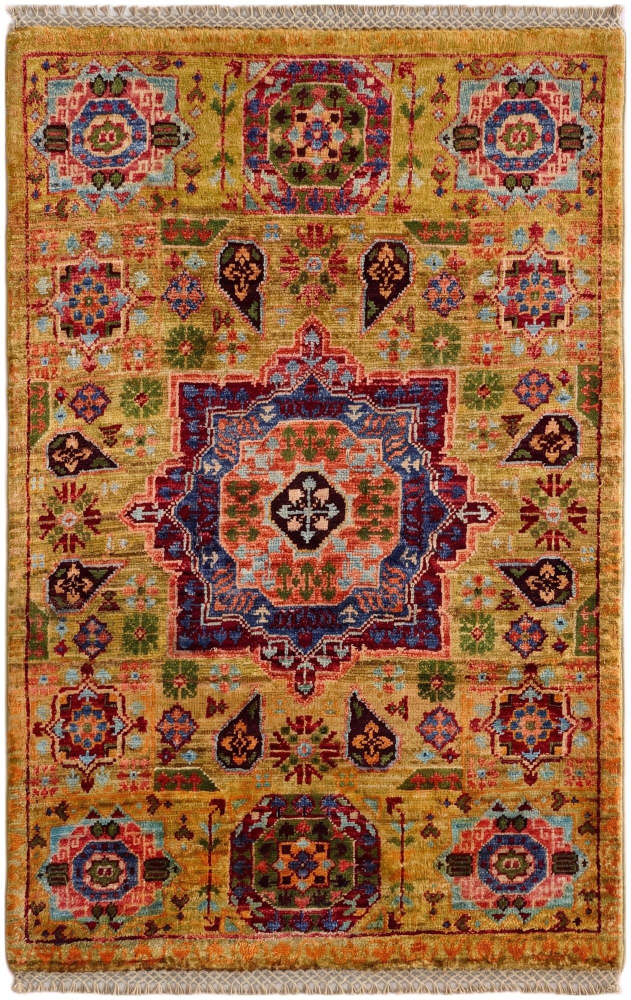 2' x 3' 1 Hand Knotted Mamluk Ziegler Rug