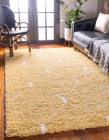 Yellow Marrakesh Shag Rug