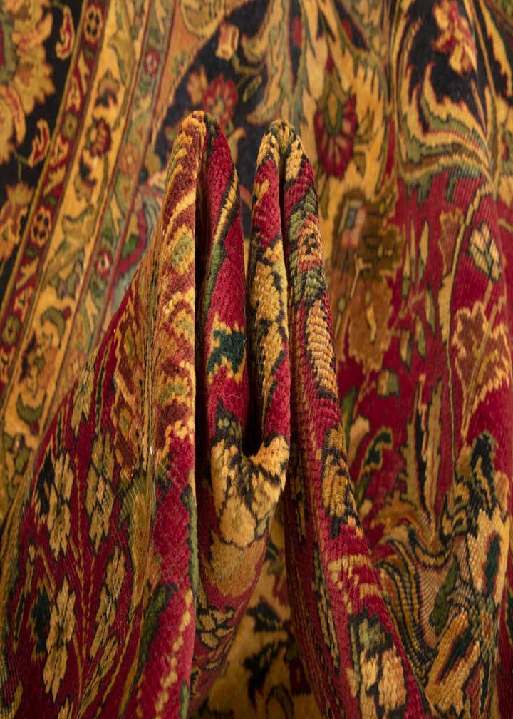 9' 9 x 12' 4 Hand Knotted Mashad Persian Wool Rug