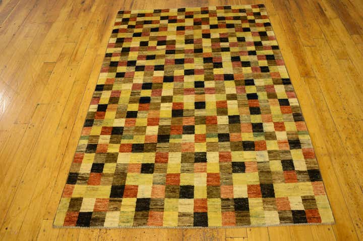 4' x 5' 10 Hand Knotted Modern Ziegler Oriental Rug