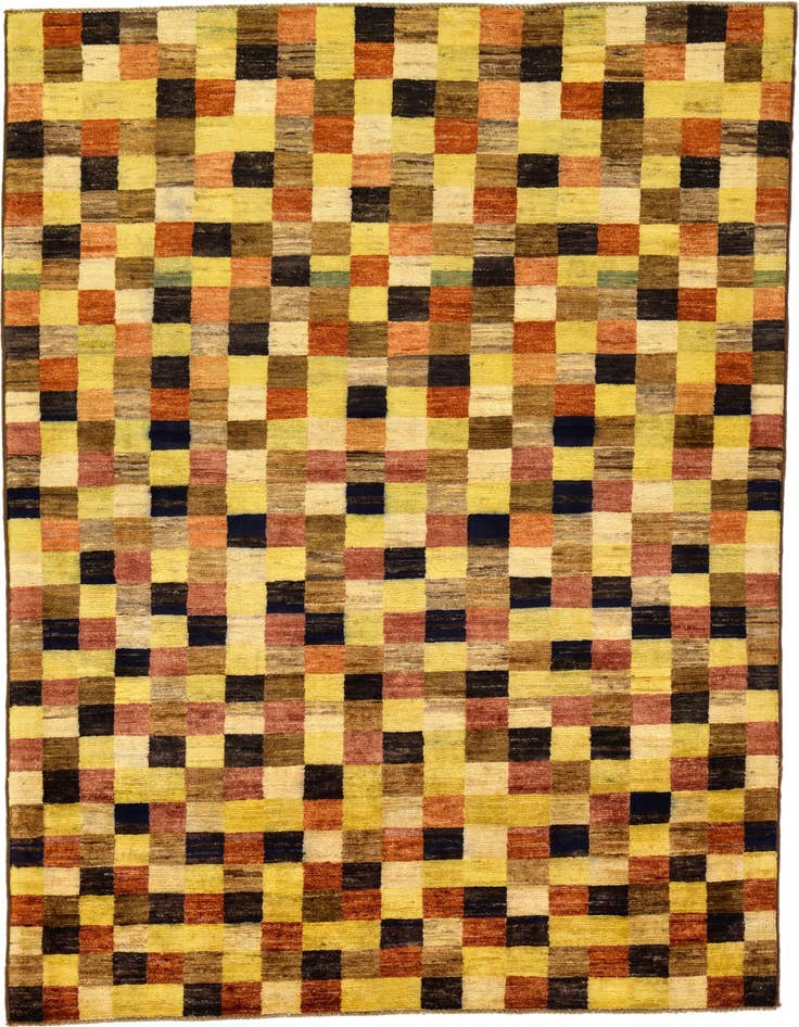 Detail image of 4' x 5' 10 Hand Knotted Modern Ziegler Oriental Rug