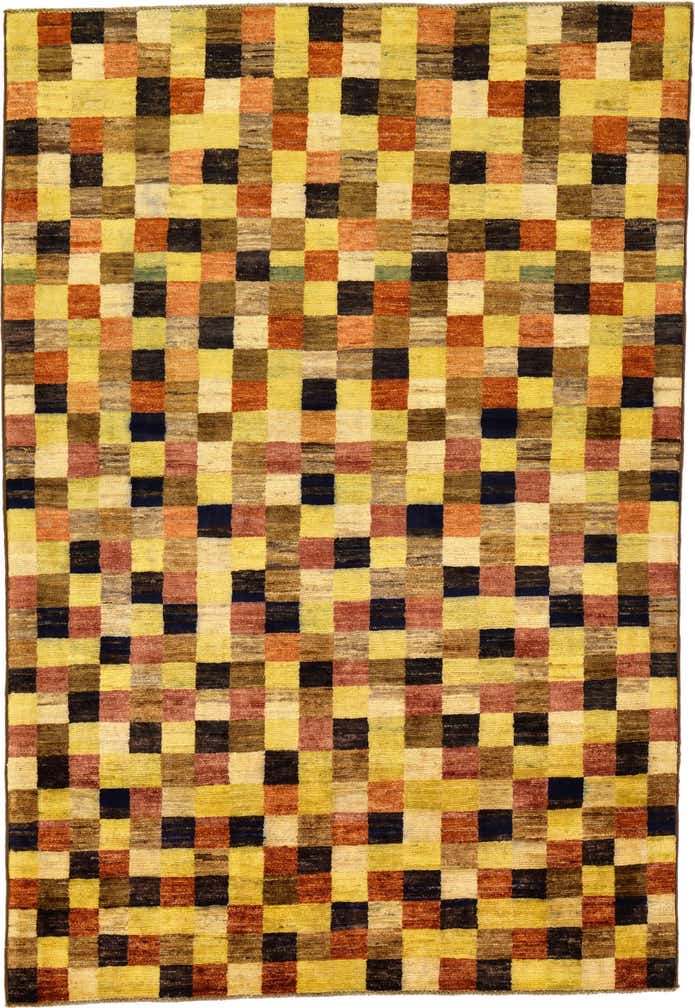 4' x 5' 10 Hand Knotted Modern Ziegler Oriental Rug