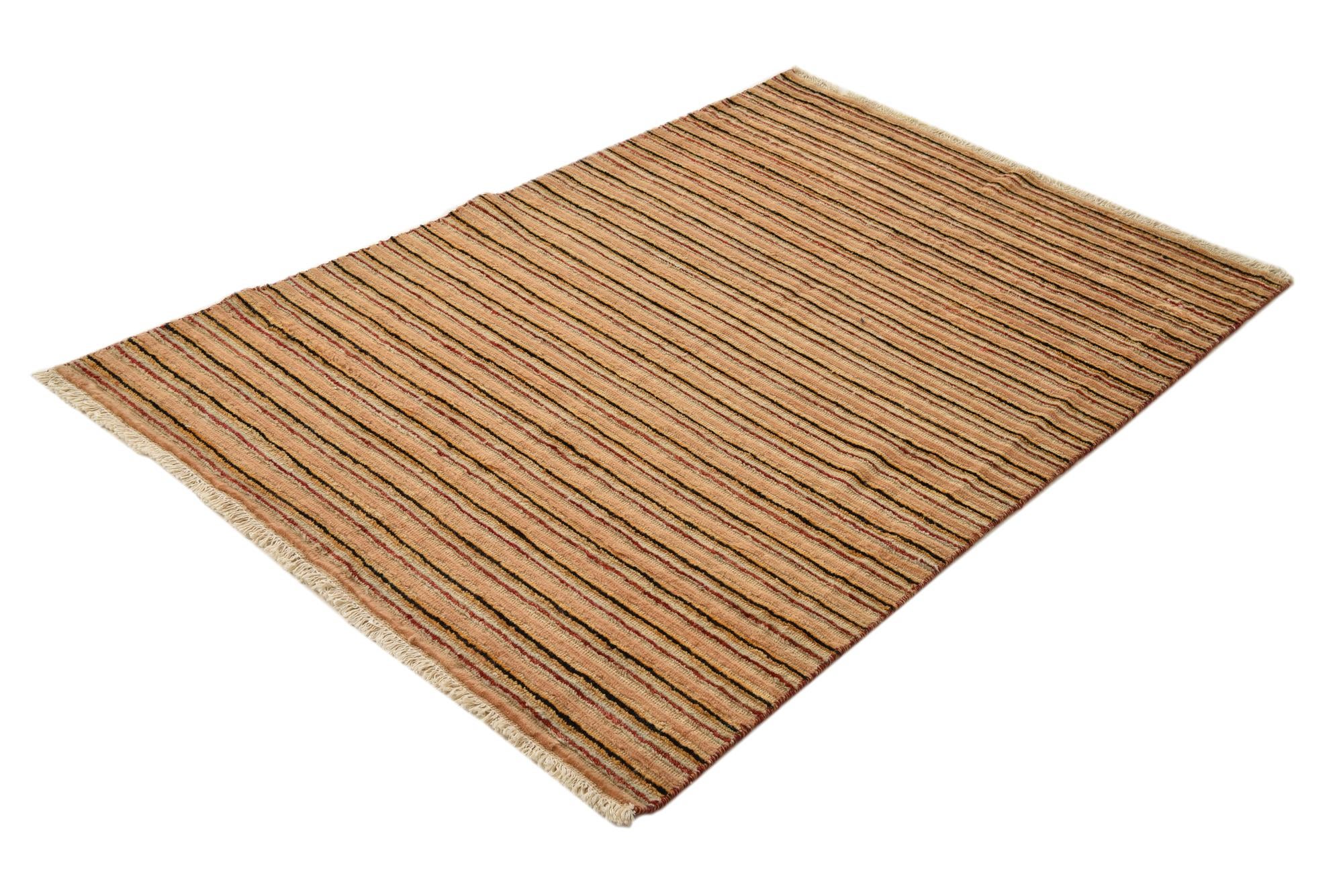 3' 10 x 6' 1 Hand Knotted Modern Ziegler Rug