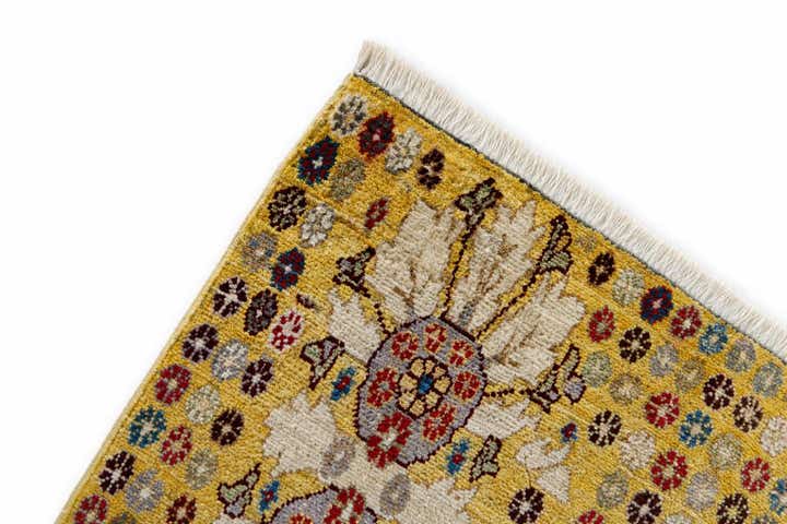 1' 5 x 2' 2 Hand Knotted Modern Ziegler Rug