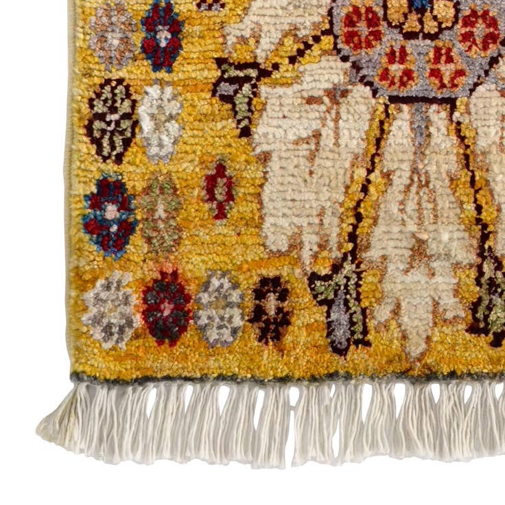 Detail image of 1' 5 x 2' 2 Hand Knotted Modern Ziegler Rug