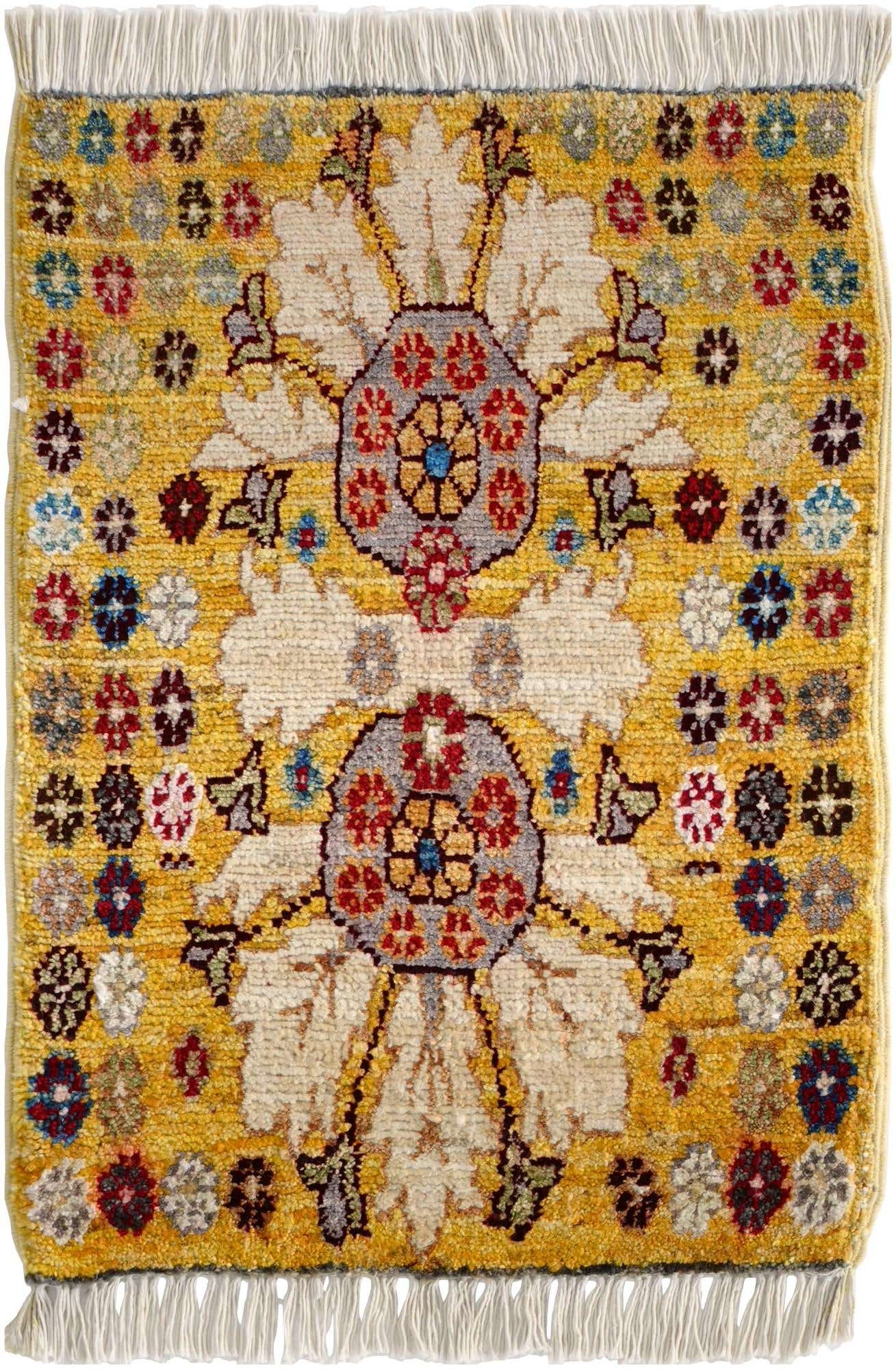 1' 5 x 2' 2 Hand Knotted Modern Ziegler Rug