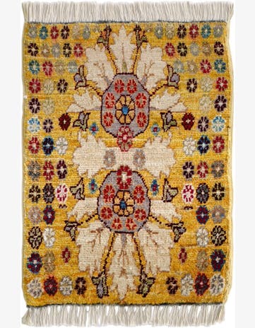 1' 5 x 2' 2 Hand Knotted Modern Ziegler Rug