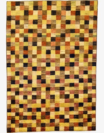 4' x 5' 10 Hand Knotted Modern Ziegler Oriental Rug
