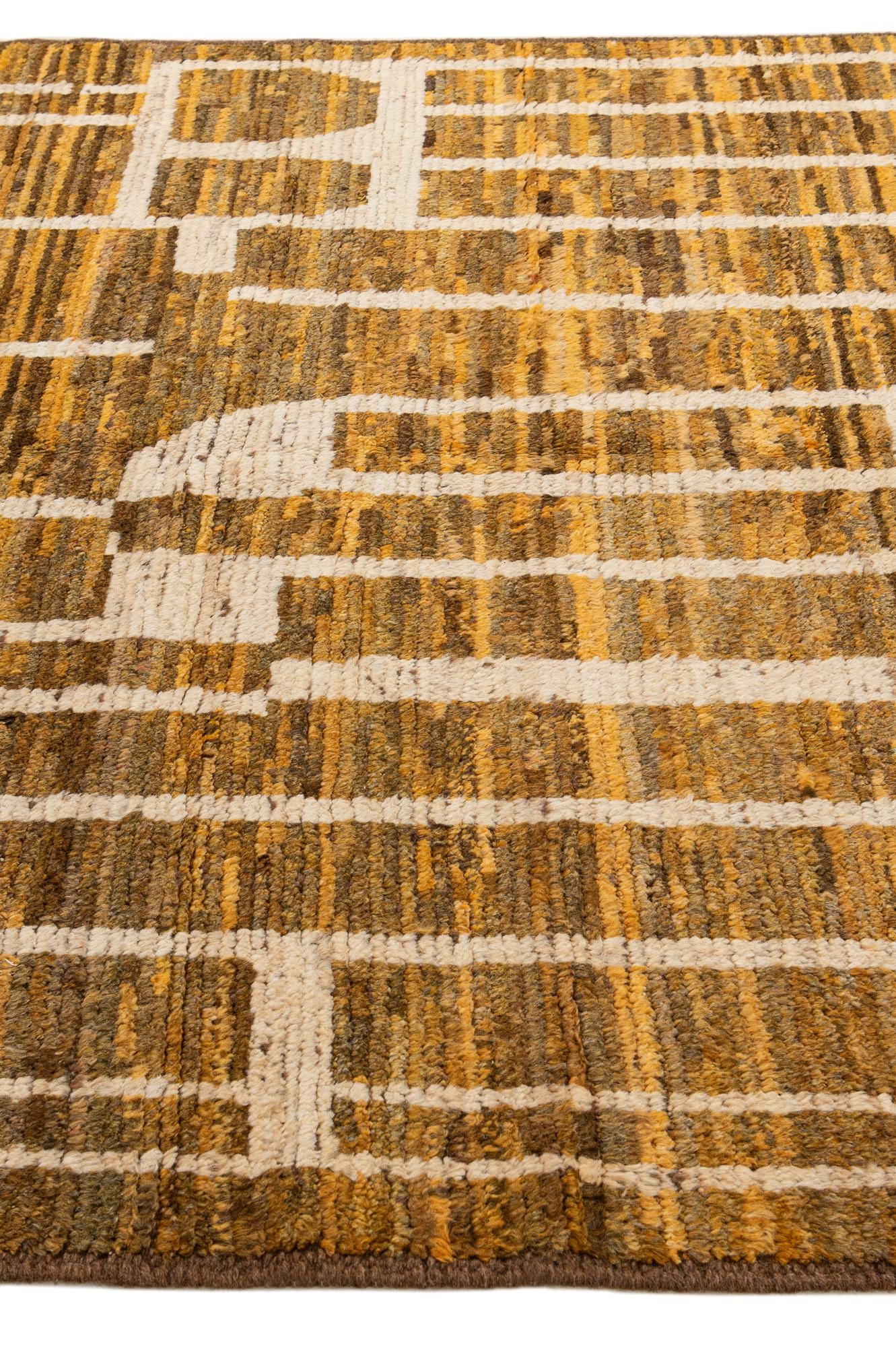 5' 5 x 8' 1 Hand Knotted Moroccan Wool Rug