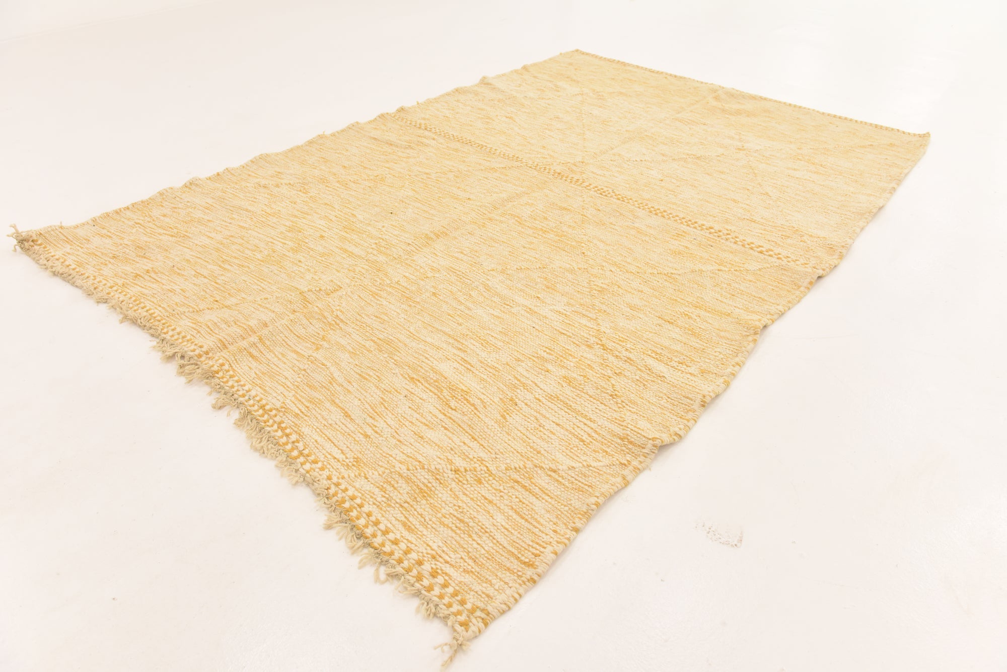 6' 7 x 10' Hand Knotted Moroccan Wool Rug
