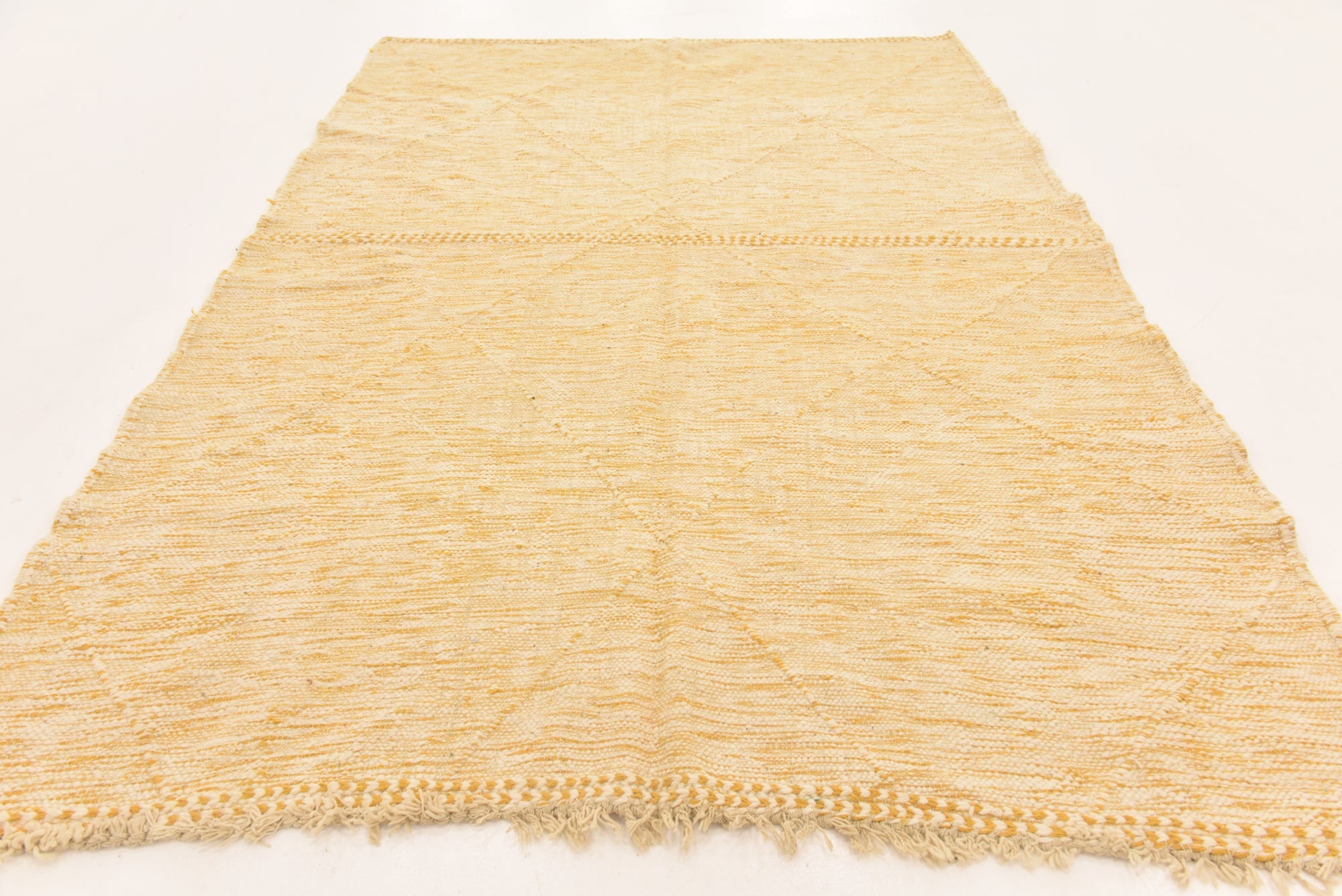 6' 7 x 10' Hand Knotted Moroccan Wool Rug