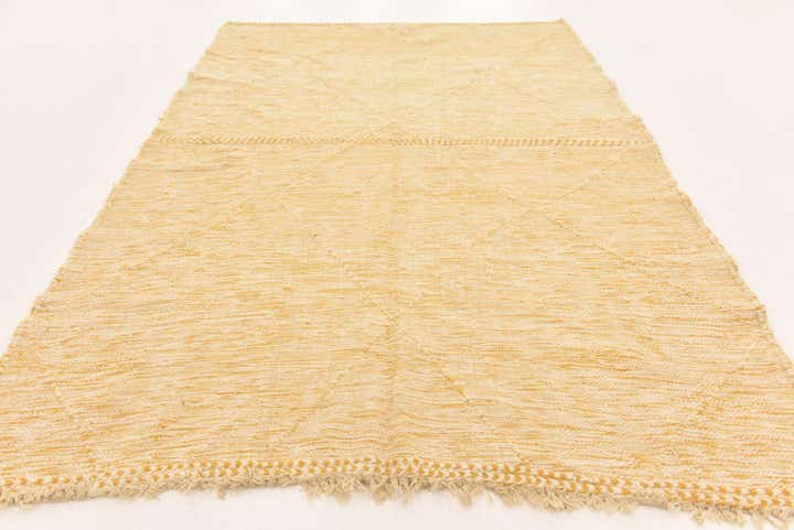 6' 7 x 10' Hand Knotted Moroccan Wool Rug