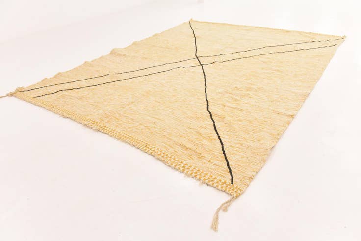 Detail image of 9' 3 x 12' 7 Hand Knotted Moroccan Wool Rug