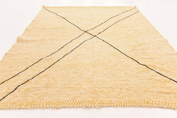 Detail image of 9' 3 x 12' 7 Hand Knotted Moroccan Wool Rug