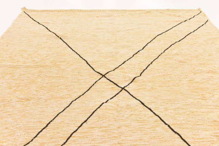 Detail image of 9' 3 x 12' 7 Hand Knotted Moroccan Wool Rug