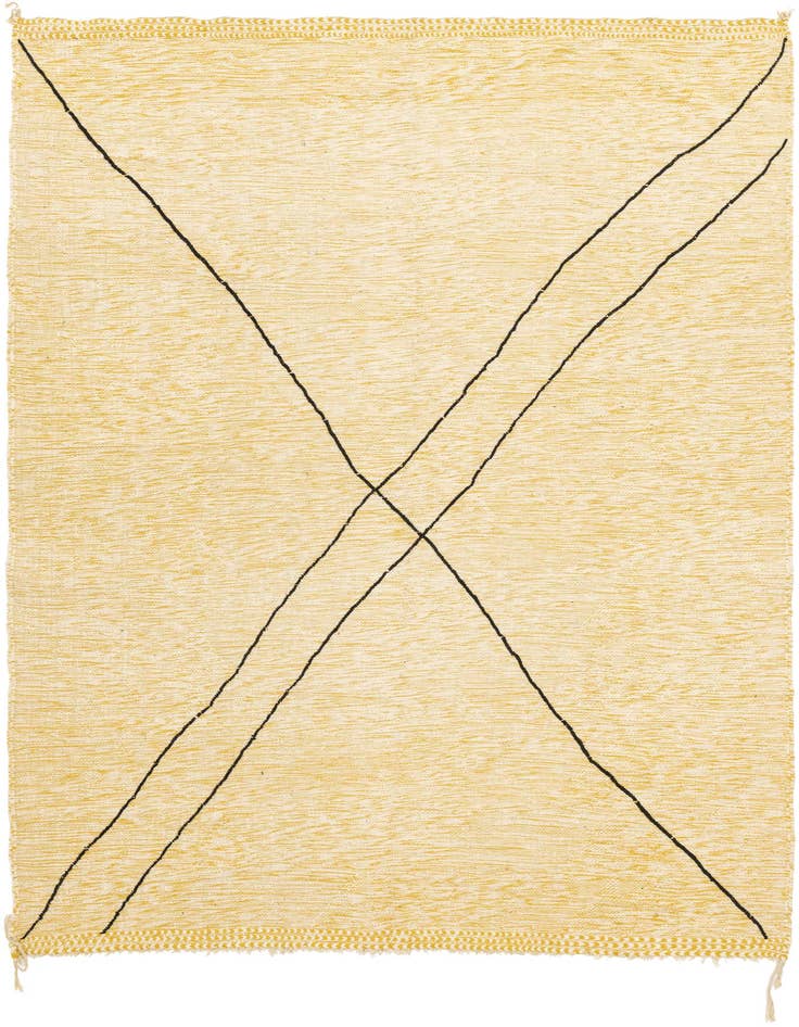 Detail image of 9' 3 x 12' 7 Hand Knotted Moroccan Wool Rug