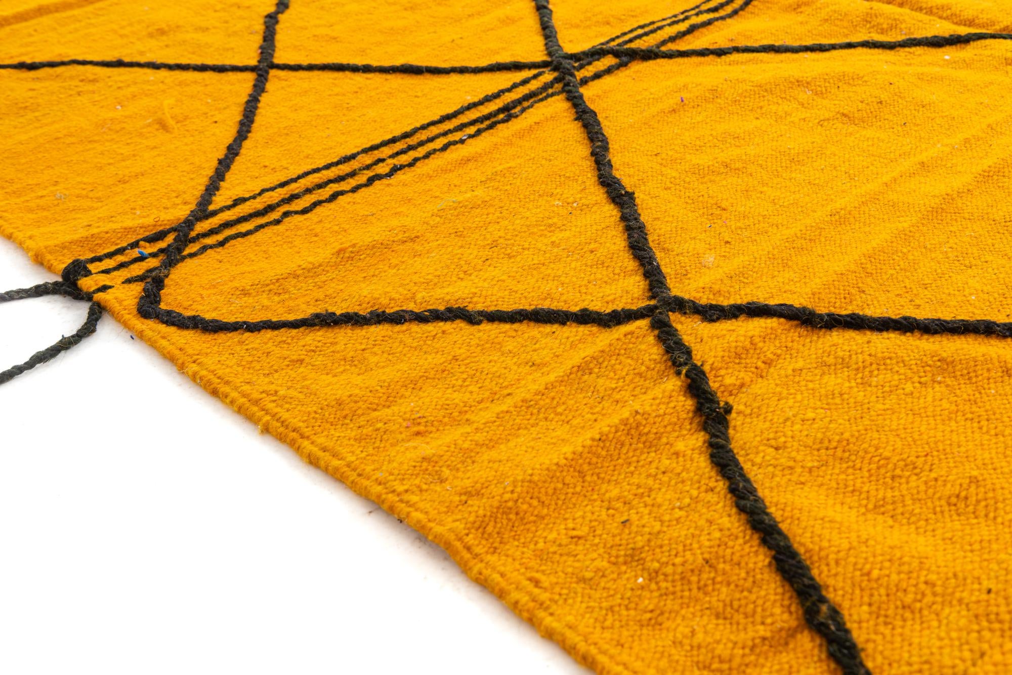 7' x 10' 4 Hand Knotted Moroccan Wool Rug