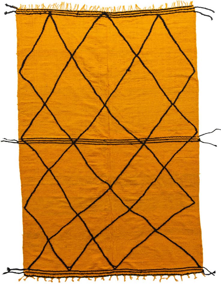 Detail image of 7' x 10' 4 Hand Knotted Moroccan Wool Rug