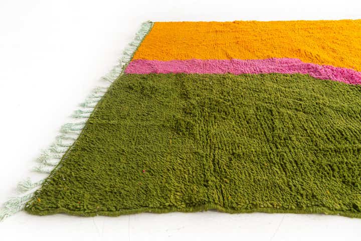 6' 6 x 9' 6 Hand Knotted Moroccan Wool Rug