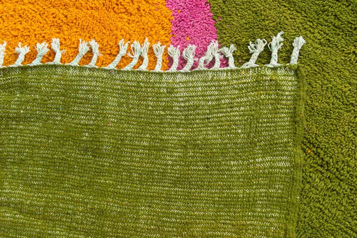 6' 6 x 9' 6 Hand Knotted Moroccan Wool Rug
