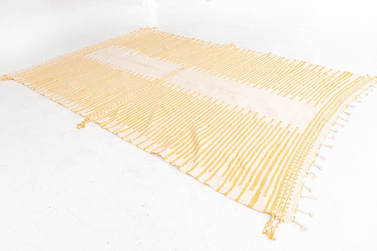 Detail image of 7' x 11' Hand Knotted Moroccan Wool Rug